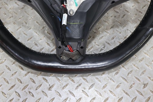 2016-2021 Tesla Model S Leather Steering Wheel (Black) OEM See Photos - Picture 4 of 15