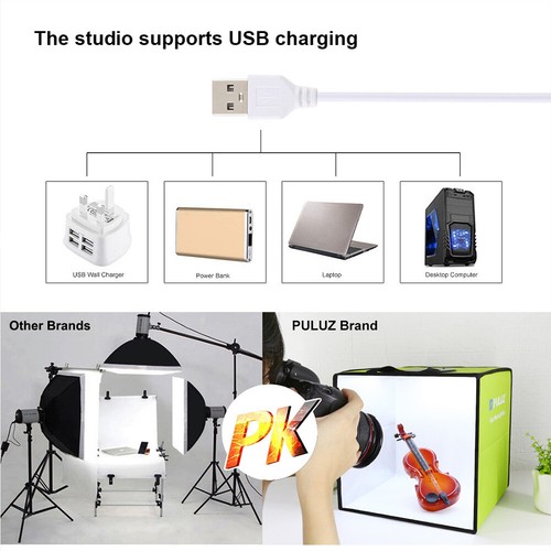 Portable Photo Studio Kit Mini Box Light Room Camera Photography Lighting Tent 1 - Picture 8 of 12