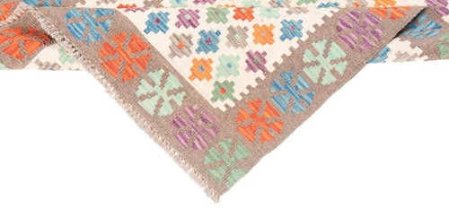 Kilim Afghan 298x83cm Handwoven Oriental Rug Kilim Wool Carpet Rug Runner - Picture 7 of 10