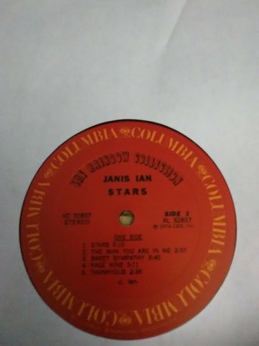 Janis Ian - Stars - Stereo LP 1974 Original NM - Imagen 3 de 4