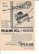 RAM Slot Car Motor XL-500 Vintage Magazine Ad PHOTOCOPY