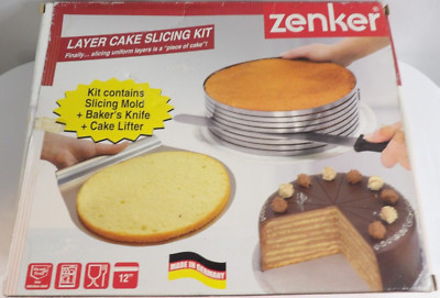 FRIELING ZENKER LAYER CAKE SLICING MOLD LIFTER NO KNIFE ORIGINAL BOX GERMANY
