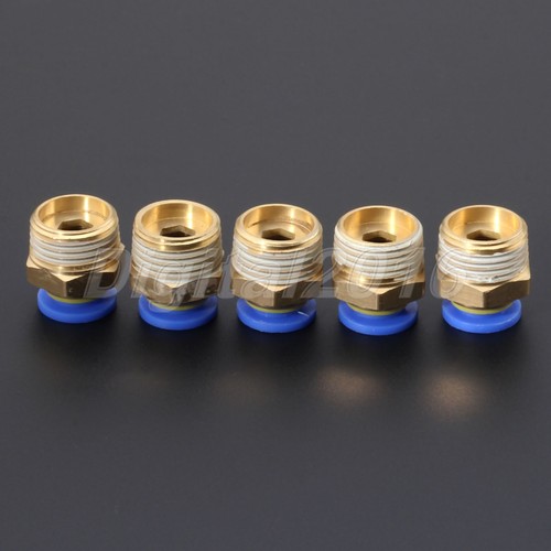 Pneumatic Male Straight Push in PTFE Tube Fitting 4mm-10mm Tube Outer Diameter - Picture 26 of 40