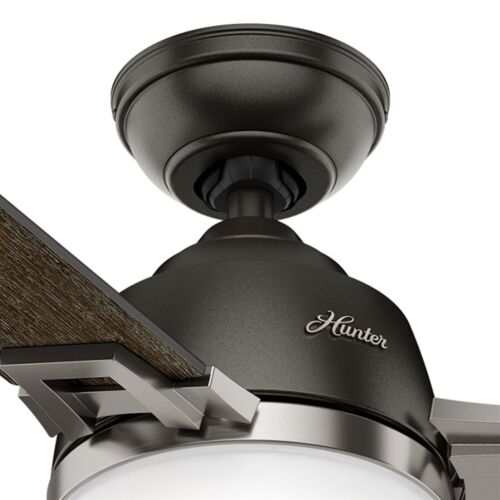 Hunter Fan 48 in Noble Bronze Ceiling Fan with Light and Remote Control 3 Blade - Picture 4 of 8