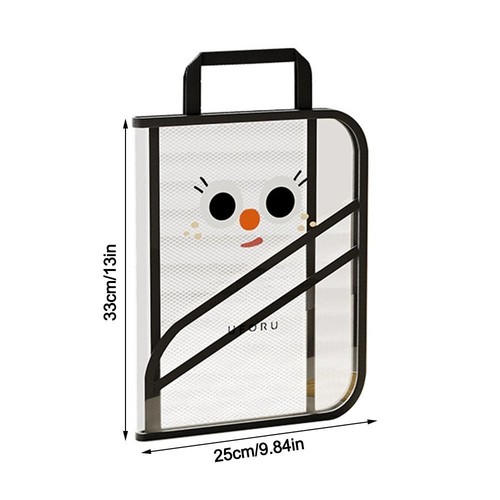 Foldable Book Storage Bag Transparent Handbag New Document Bag - Picture 2 of 11