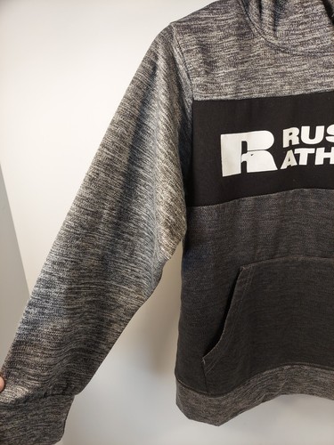 Youth Russell athletisch grau Pullover Hoodie Medium 10/12 - Bild 2 von 12