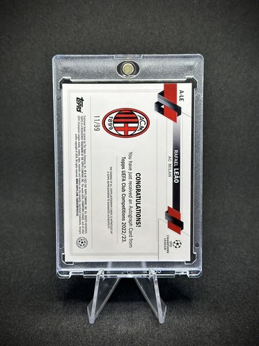 Rafael Leao 2022 Topps Club Icy Blue Autograph /99 SP AC Milan Italy - Picture 2 of 2