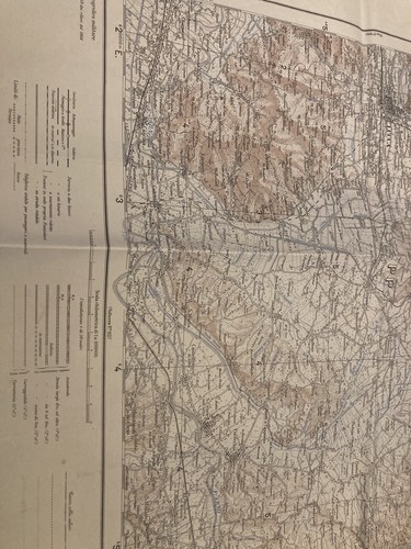 Antiche cartine geografiche di Lucca e Toscana,13 carte topografiche 1940/50 - Foto 4 di 4