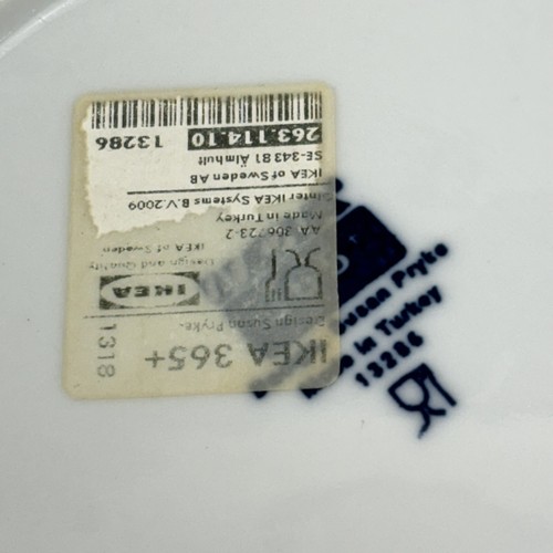 PAIR OF NEW IKEA 365 Square 7” Salad Bread Plates Susan Pryke White 13286 Turkey - Picture 9 of 9