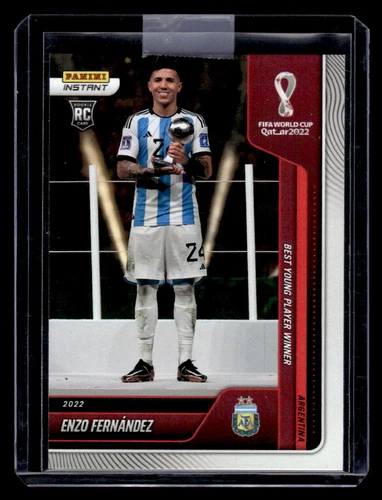 2022 Panini Instant World Cup #135 Enzo Fernandez - Best Young Player (PR=2,543)