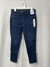 Girls' Mid-Rise Pull-on Jeggings Pants - Denim - Cat  Jack  - Size 16 Plus