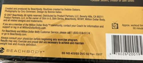 Firm It Up Beachbody Debbie Sieber’ Slim Series Lower Body Workout New Sealed - Picture 5 of 5