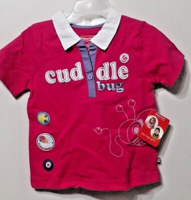 Fisher Price Girls 4T Cuddle Bug Collared Shirt 