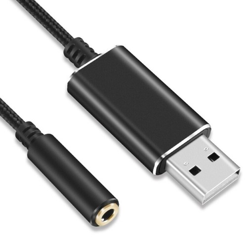 USB External Sound Card 3.5mm Headphone Surround Sound Adapter for Win - Afbeelding 10 van 10