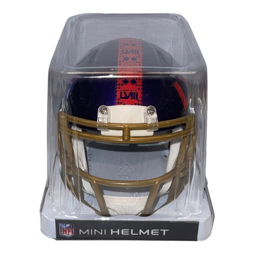 SUPER BOWL 58 LVIII RIDDELL SPEED FOOTBALL MINI HELMET CHIEFS 49ERS LAS VEGAS - Picture 3 of 4