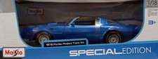 Maisto 1/18 Scale - Pontiac Firebird Trans AM (1978) Blue
