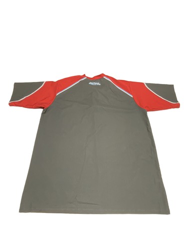 Vintage Men's Lg Red/Gray 1/4 Zip ( Pride ) Logo ATWL Designs Made in USA Shirt - Picture 4 of 6