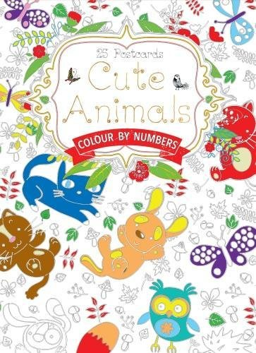 cute animals postcard book colournumbers co daisy seal flame tree  studio
