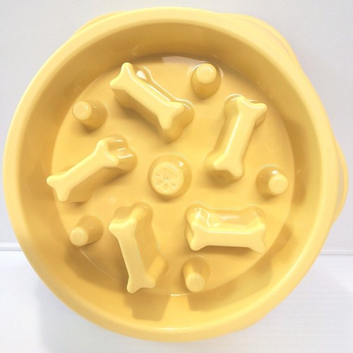 Tazón de alimentación lenta para perro, comida saludable, 6 caras, cachorro/adulto, verde rosa amarillo azul - Imagen 13 de 20