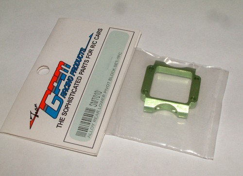 MINI-T LATE-MODEL GPM ALUMINUM REAR PIVOT BLOCK GREEN SMT010 - 第 1/1 張圖片