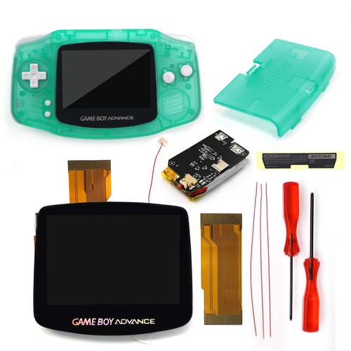GBA V5 Laminated IPS Backlight LCD Kit+Pre-cut Shell With Rechargable Battery - Afbeelding 50 van 62