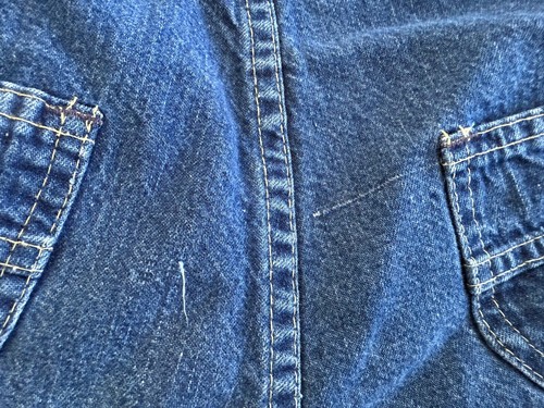 VINTAGE OSH KOSH B'OSH DENIM VESTBAK OVERALL SIZE 6T KIDS 1980S MADE IN USA - Picture 7 of 9