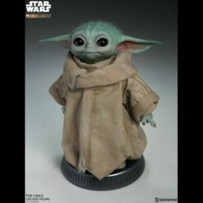 SIDESHOW STAR WARS THE MANDALORIAN THE CHILD GROGU LIFE SIZED STATUE