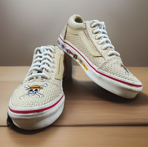 Zapatillas VANS X Jóvenes Niños Talla 13 Paja Colección Una Pieza Old Skool Con cordones - Imagen 2 de 12