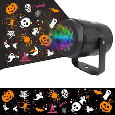 Halloween Christmas LED Projector Light Laser Moving Landscape Xmas Decor Lamp