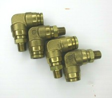 3/8" PUSHLOCK TO 1/4" NPT 90° ELBOW FITTINGS (LOT OF 4)