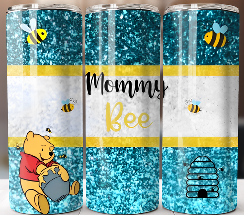 Winnie the Pooh Tumbler 20oz Insulated Stainless Steel Cup Travel Mug Lid Straw