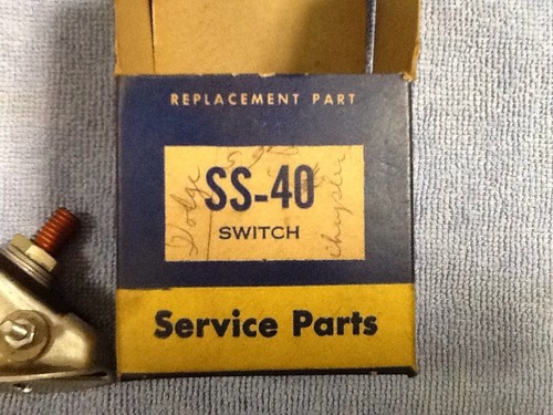Vintage Car Part Guaranteed Parts SS-40 Switch - Picture 2 of 7