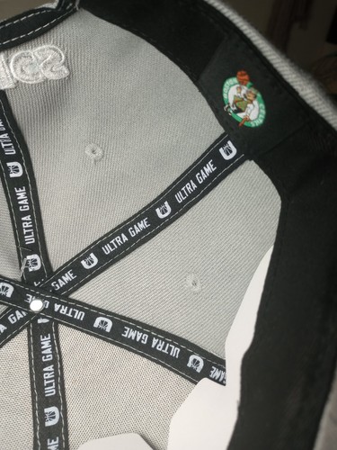 🔥Ultra Game Mens Boston Celtics Snapback Hat Cap Gray, Silver, White One Size🔥 - Picture 11 of 21