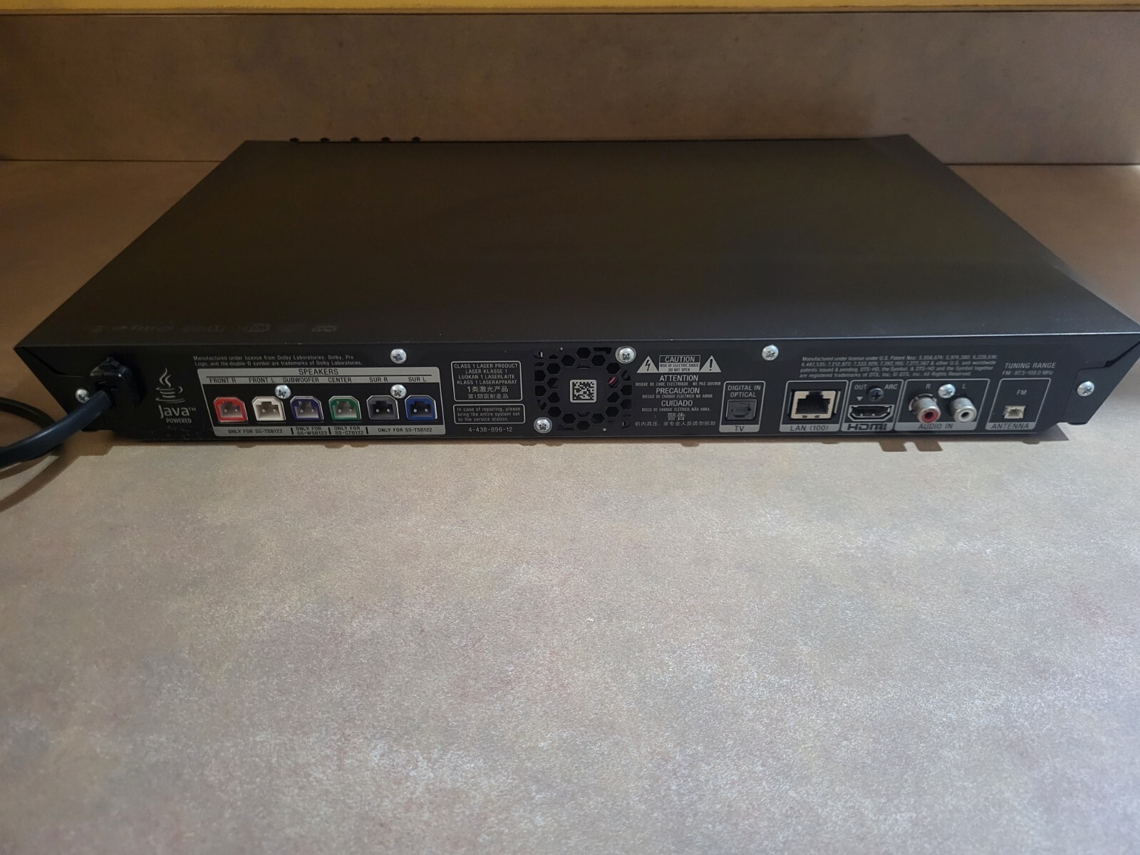 SONY BDVE3100 Home Theatre System BluRay Disc Receiver Speakers