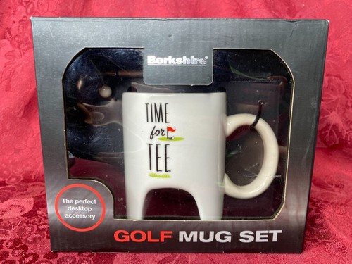 Juego de tazas de golf Berkshire "Time For Tee" con mini pelota de golf y bolígrafo de palos - Imagen 4 de 7
