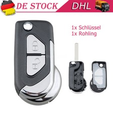 Für Citroen DS3 Klapp Funk Auto Schlüssel Ersatz Gehäuse VA2 Rohling 2 Tasten