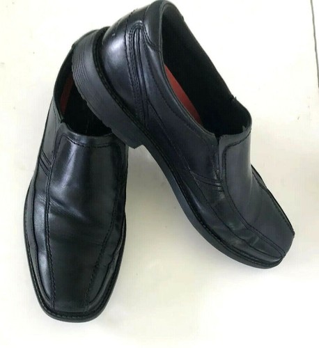 Men's Sz 1O.5 M Rockport Walkability Black Leather Dress Shoes - 第 8/10 張圖片