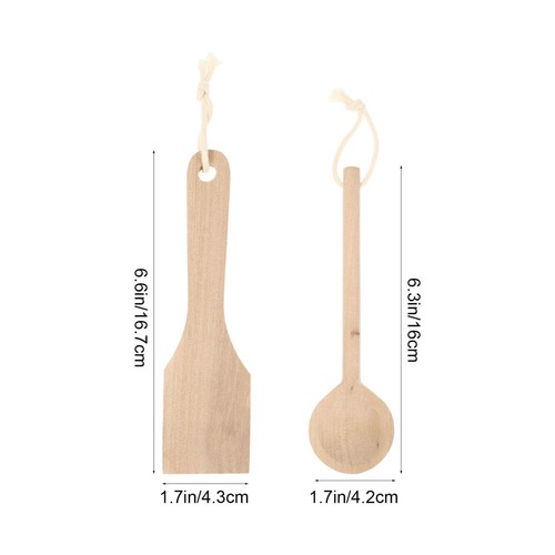 2 piezas juguetes de cocina de madera utensilios de juego niños pequeños herramientas niños - Imagen 12 de 12