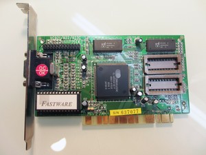 Cirrus-Logic-VC921-922-923C-PCI-VGA-Graphics-Card-Fastware-BIOS-NEW-NOS