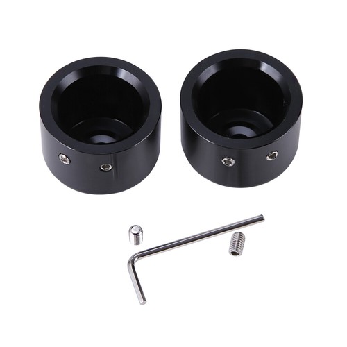 Front Axle Nut Covers For Harley Dyna Softail Sportster XL 883 1200 Road King - Bild 7 von 19