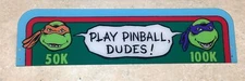 DATA EAST Teenage Ninja Mutant Turtles Pinball Machine TOPPER  TNMT