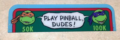 DATA EAST Teenage Ninja Mutant Turtles Pinball Machine TOPPER  TNMT