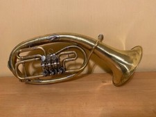 Alto Wind Brass Alt Horn Musical Instrument USSR Soviet Old 3 Valve Vintage Rare