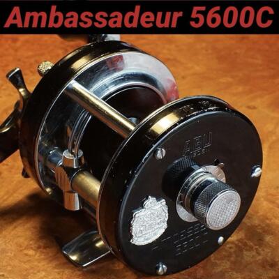 Abu Garcia Ambassador 5600C Red Handle Fishing Reel - Used Abu Garcia Ambassador 5600C Red Handle Fishing Reel - Used