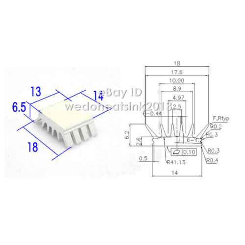 12 pièces dissipateur thermique en aluminium PC VGA Xbox360 PS DDR dissipateur de chaleur refroidisseur - Photo 3/9