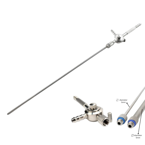 New Laparoscopy Suction Irrigation Cannula 5mm 10mm Reusable Two Way Reusable - Picture 4 of 10