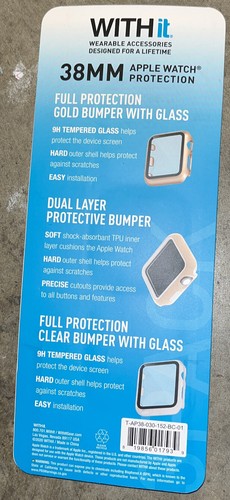 WITHIT 3-Pack Protective Cover for Apple Watch 38mm - Picture 2 of 2