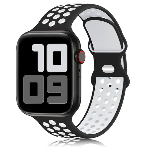 Silicone Strap For Apple Watch Band MESH 38mm 40mm 41mm /42mm 44mm 45 mm - Foto 9 di 19