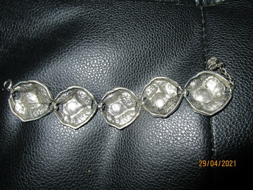 Armband Damen Herren silberfarben rustikal Mittelalter gothik - Bild 2 von 2