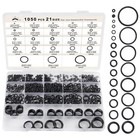 1050 PCS, O Ring Assortment Kit 21 Size, Metric Nitrile Rubber O Rings for Car